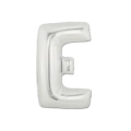 Palloncini Lettera E Argento mini shape 14" (35cm) in mylar, 5pz.