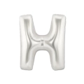 Palloncini Lettera H Argento mini shape 14" (35cm) in mylar, 5pz.