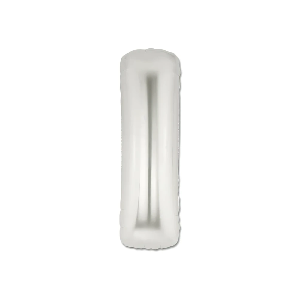 Palloncini Lettera I Argento mini shape 14" (35cm) in mylar, 5pz.