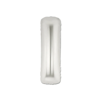 Palloncini Lettera I Argento mini shape 14" (35cm) in mylar, 5pz.