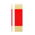 Candeline Rosso E Oro 15,5cm con supporto, 10pz.