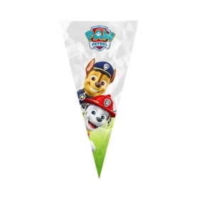 Coni portaconfetti o caramelle Paw Patrol in plastica, 100pz.