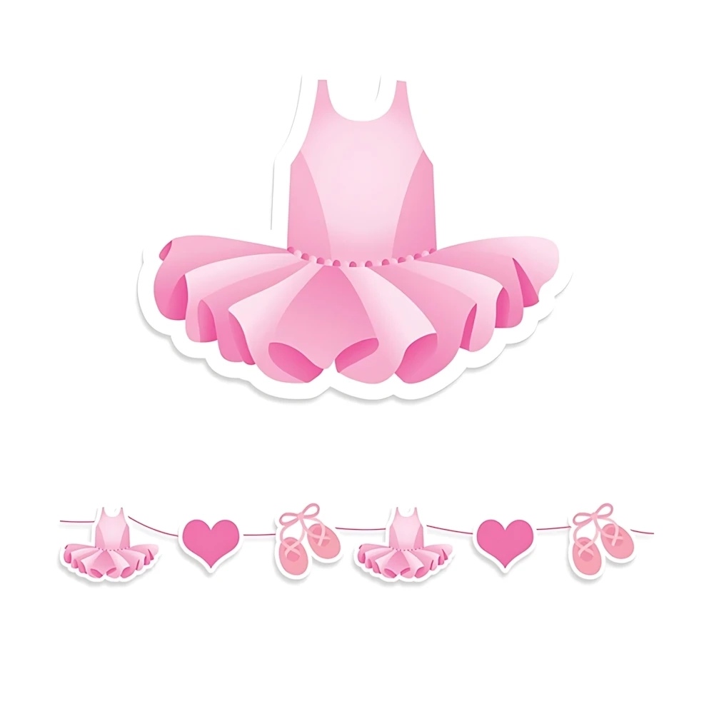 Festone bandierine Kit Maxi I Love Ballet, 1pz.