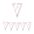 Festone bandierine Buon Compleanno Chic Rosa in cartoncino, 1pz.