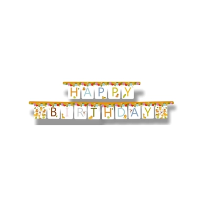 Festone bandierine Happy Jungle, 1pz.