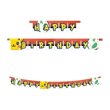 Festone bandierine Happy Birthday Funny Go, 1pz.