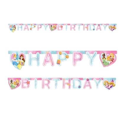 Festone bandierine Principesse Live Your Story Next Generation, 1pz.