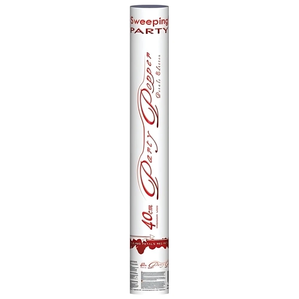 Tubo spara petali tessuto rosso 40cm, 1pz.