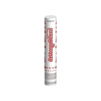 Tubo Sparacoriandoli rossi 40cm, 1pz.