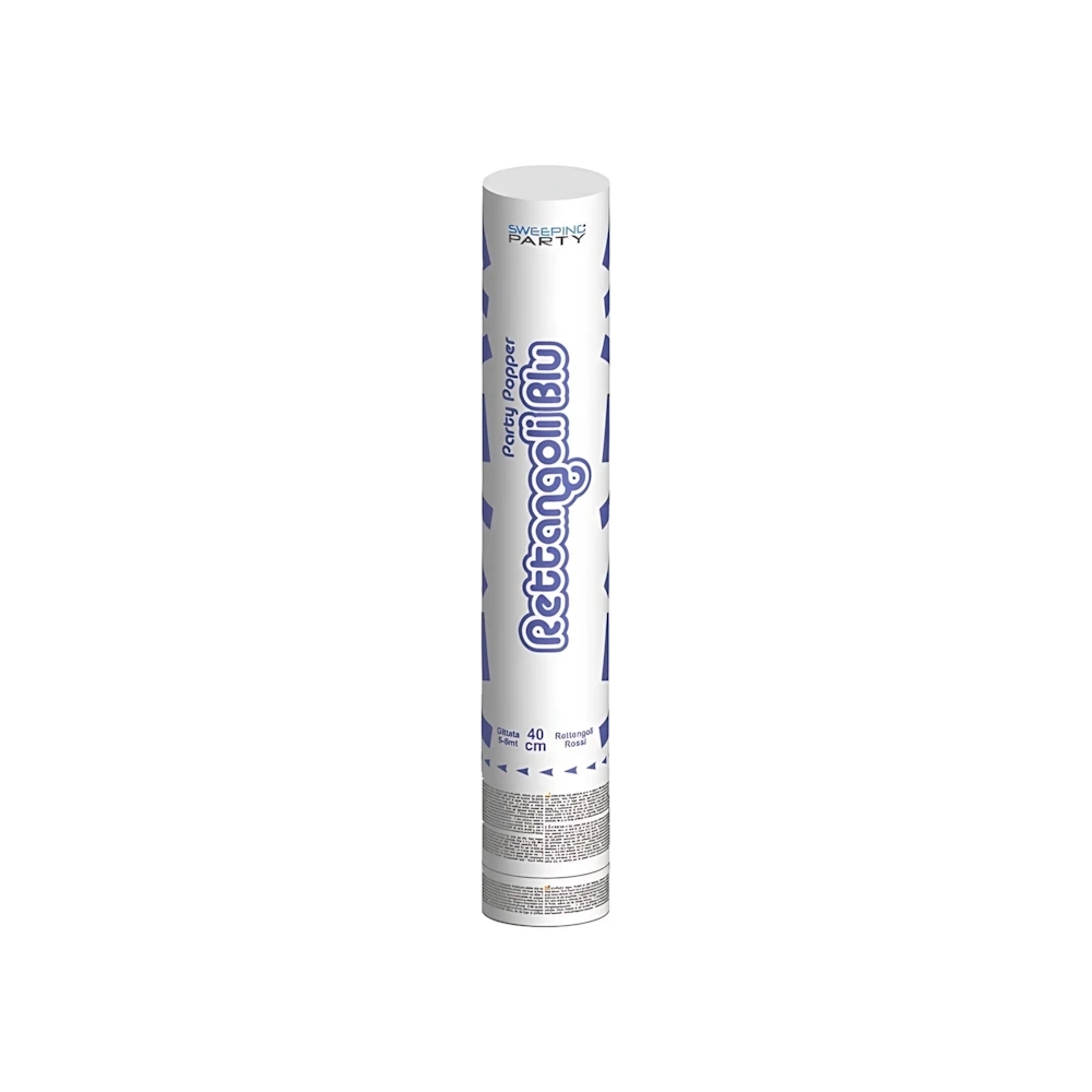 Tubo Sparacoriandoli blu 40cm, 1pz.