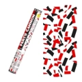 Tubo Sparacoriandoli rossi e neri 40cm, 1pz.
