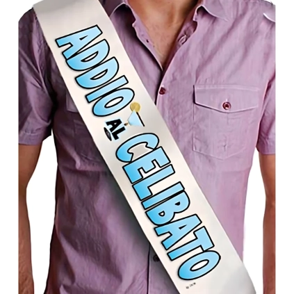 Fascia Addio al Celibato per futuro sposo, 1pz.