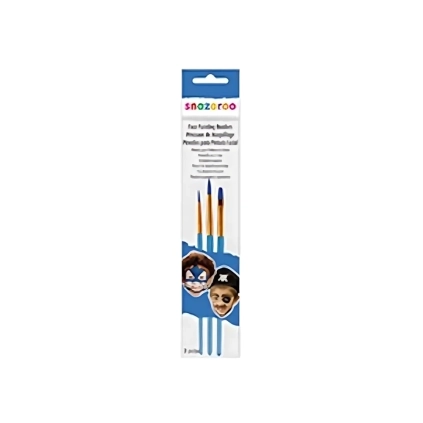 Pennelli per trucco Blu , blister con 3 pennelli, 1 confezione.