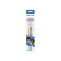 Pennelli per trucco Blu , blister con 3 pennelli, 1 confezione.