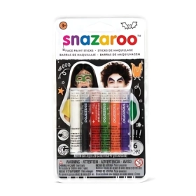 Colori per viso, truccabimbi Halloween 6 stick, 1 confezione.