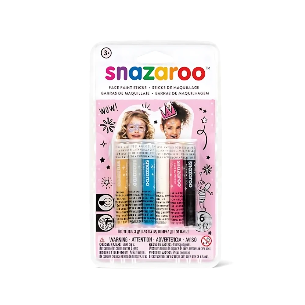 Truccabimbi Colori viso stick per viso ragazza 6 stick, 1 confezione.