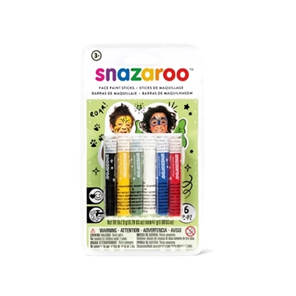 Colori per viso, truccabimbi per viso Unisex 6 stick, 1 confezione.