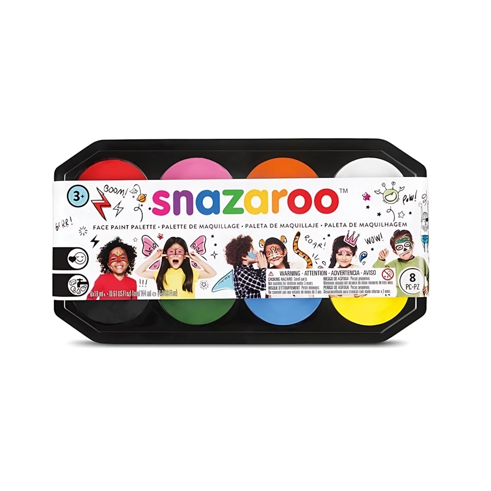 Truccabimbi  tavolozza 8 pastiglie per 400 Visi, 1 confezione.