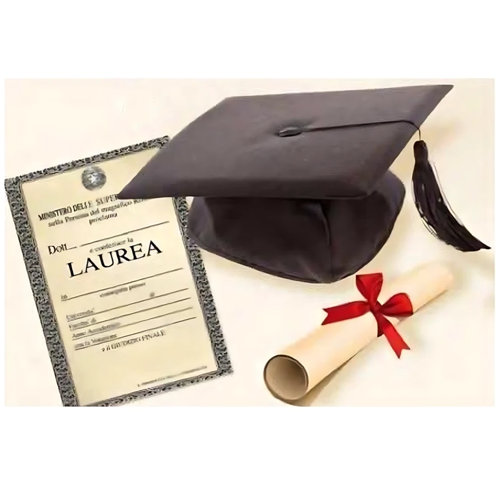 Tocco Laurea con Pergamena, 1pz.