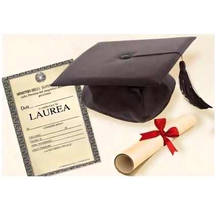 Tocco Laurea con Pergamena, 1pz.