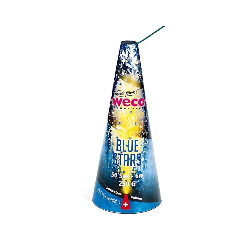 Fontana pirotecnica Blue Stars categoria F2, 1pz.
