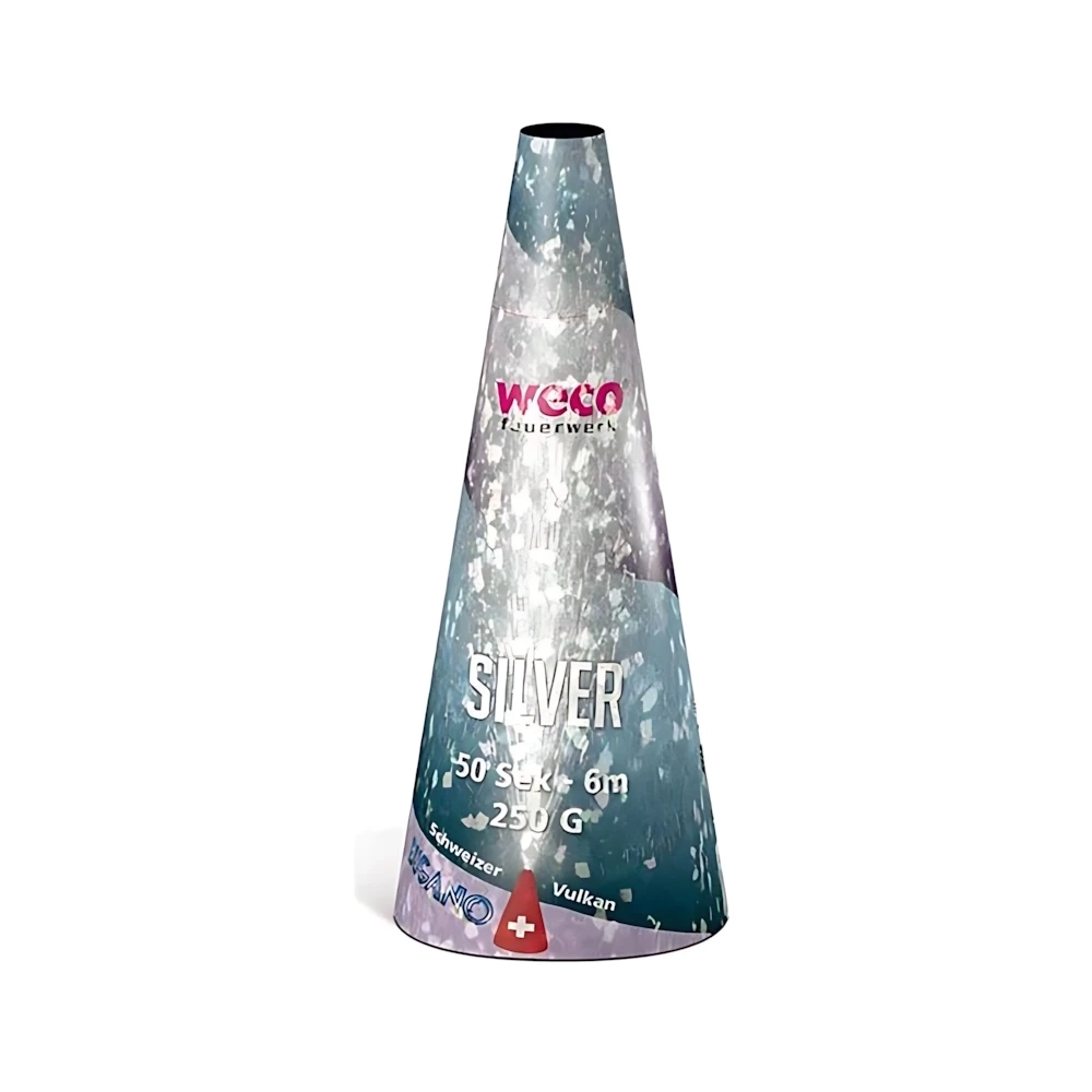 Fontana pirotecnica Silver Vulcan categoria F2, 1pz.