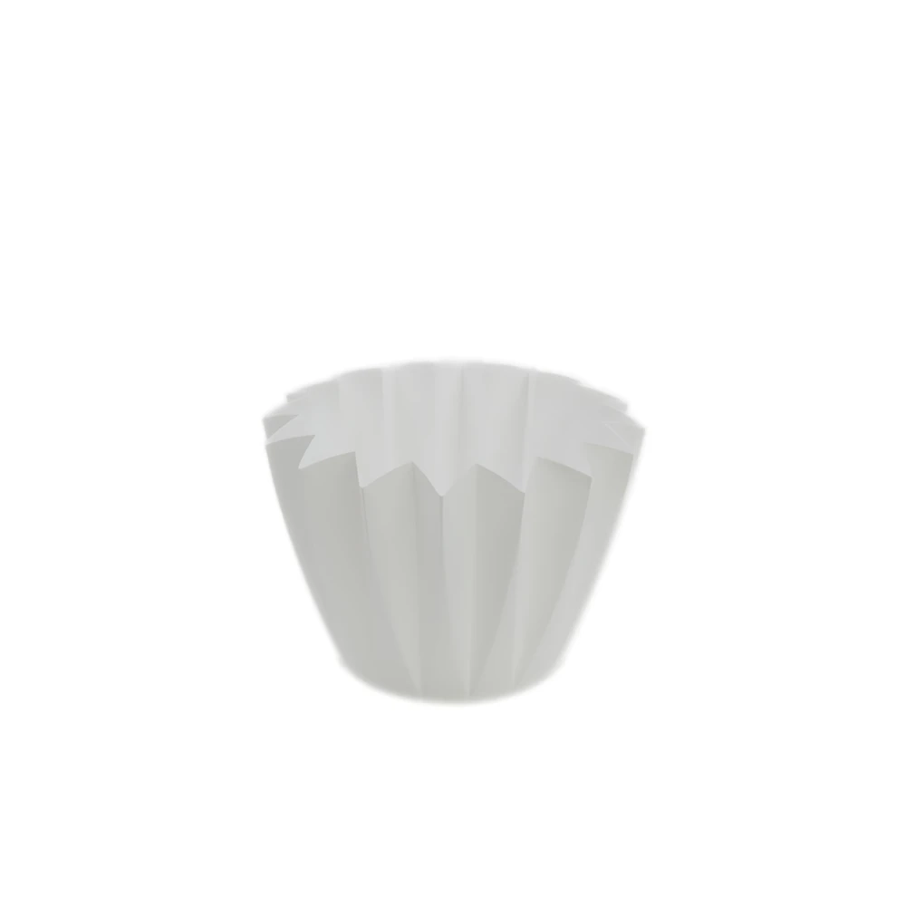 Porta vaso bianco Plissettato diametro 10-11cm S/20, 1pz.