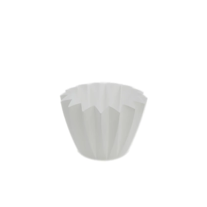 Porta vaso bianco Plissettato diametro 10-11cm S/20, 1pz.