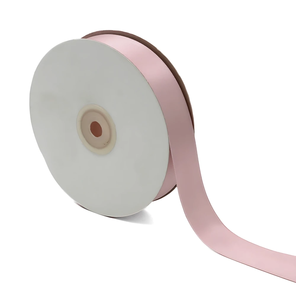 Nastro Doppio Raso Rosa Antico 25mm, 1pz.