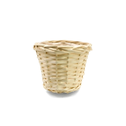 Cesto di vimini intrecciato colore naturale 12cm, 1pz.