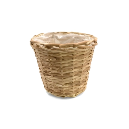 Cesto di vimini intrecciato colore naturale 16cm, 1pz.
