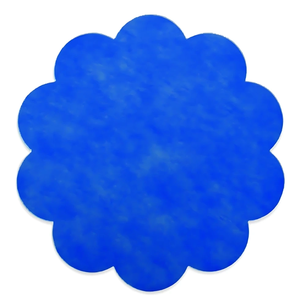 Cerchio sottopiatto blu S/100 in TNT da 58cm 25GRS, confezione da 100pz