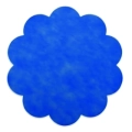 Cerchio sottopiatto blu S/100 in TNT da 58cm 25GRS, confezione da 100pz