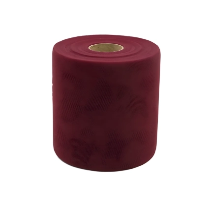 Tulle 12,5Cm x 100mt bordeaux, 1pz.