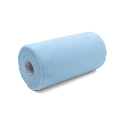 Tulle 25Cm x 100mt azzurro, 1pz.