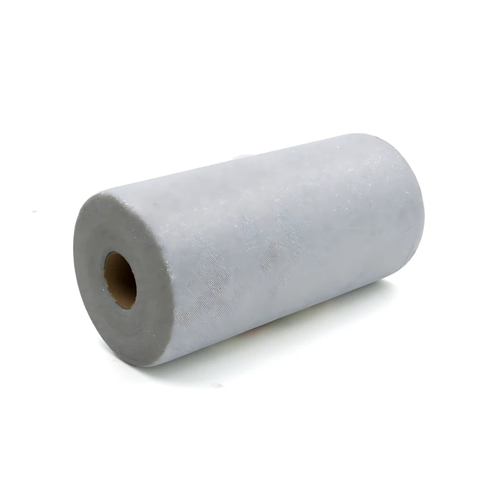 Tulle 25Cm x 100mt Glitter Argento, 1pz.