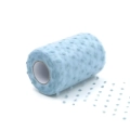 Tulle Pois 12,5Cm x 25mt azzurro, 1pz.