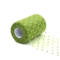 Tulle Pois 12,5Cm x 25mt verde Erba, 1pz.