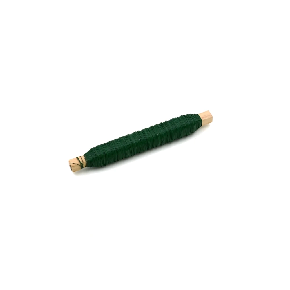 Spoletta filo di ferro Verde 0,40mm x 100gr, confezione da 1pz.