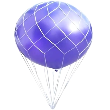 Rete per palloncini a mongolfiera 90cm, 1pz.