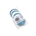 Codina a pois celeste, bianco e blu 2m, 1pz.