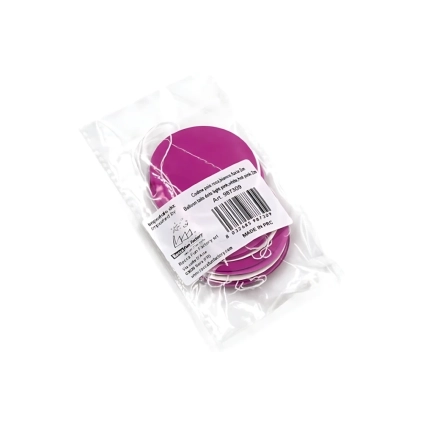 Codina a pois rosa, bianco , fuxia 2m, 1pz.