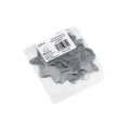 Codina a stelle in mylar-foil color argento 1,6m, 1pz.