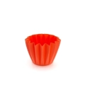 Porta vaso arancio plissettato diametro 10-11cm S/20, 1pz.