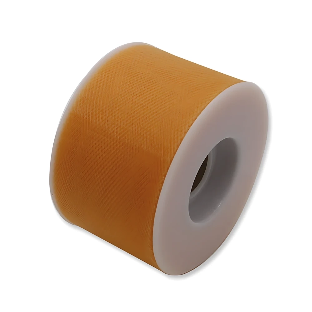Rotolo di Tulle 5cm x 50m color giallo albicocca, 1pz.