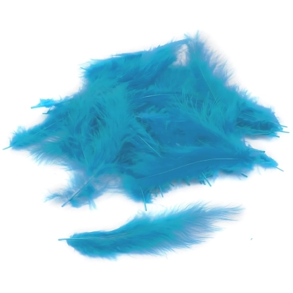 Piume Celeste - Light Blue Feathers, 100pz.