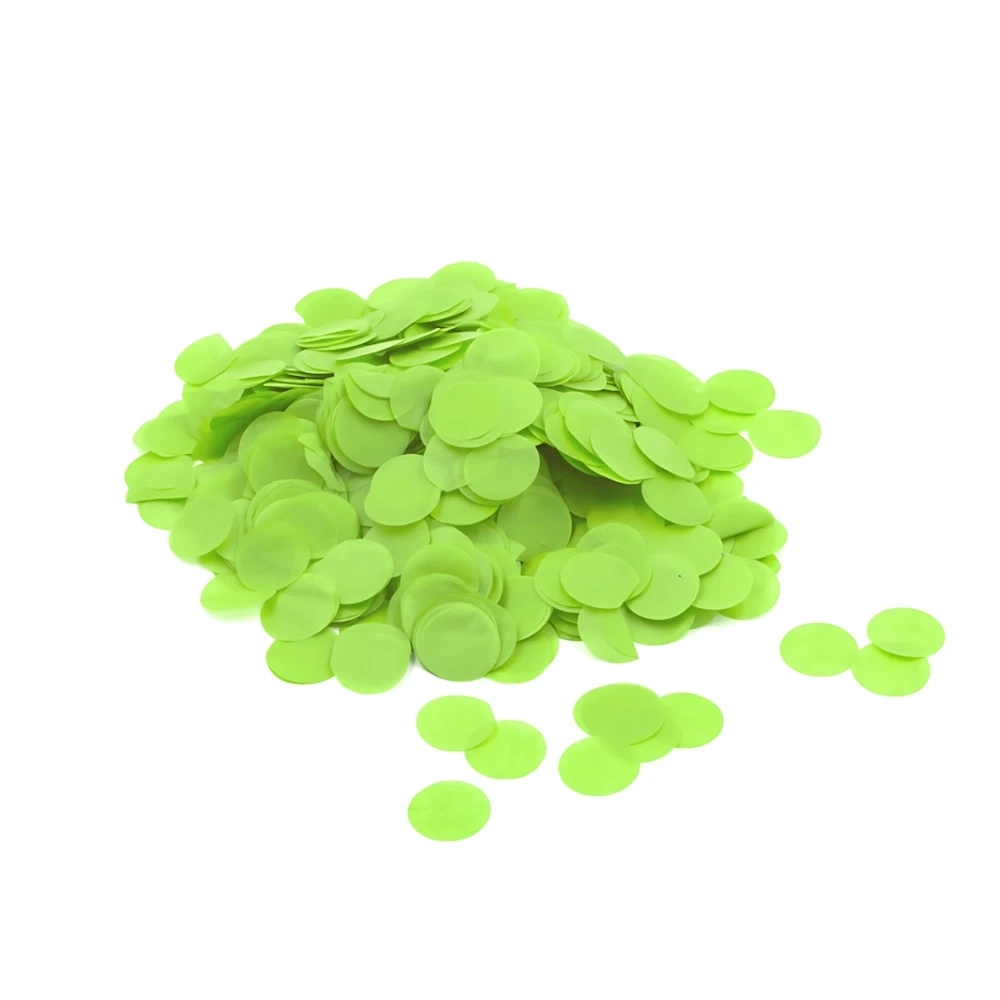 Coriandoli di carta verdi per palloncini 1,8cm 15g, 1pz.