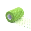 Tulle verde chiaro a Pois 12,5cm x 25m, 1pz.