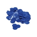 Coriandoli blu metal per palloncini 2,3cm, 1 bustina da 15g.