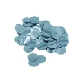 Coriandoli celeste metal per palloncini 2,3cm, 1 bustina da 15g.